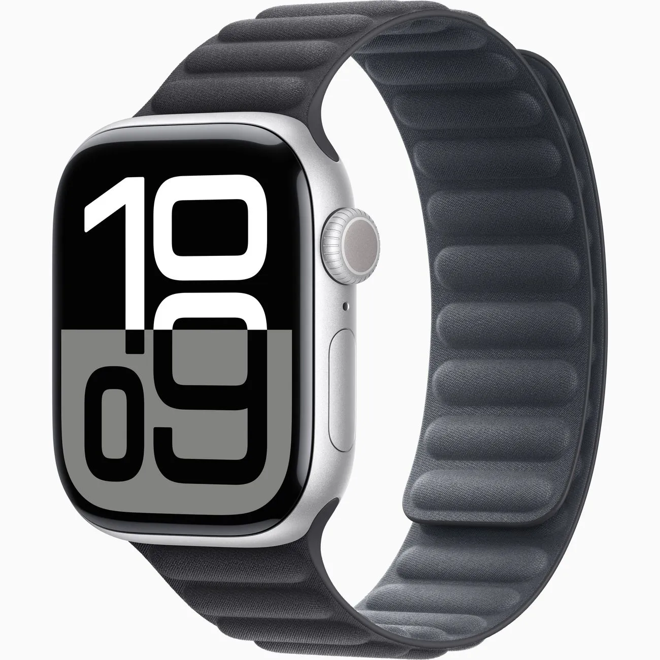 Смарт-часы Apple Watch Series 10 42mm Silver Aluminum Case with Black Magnetic Link, размер S/M