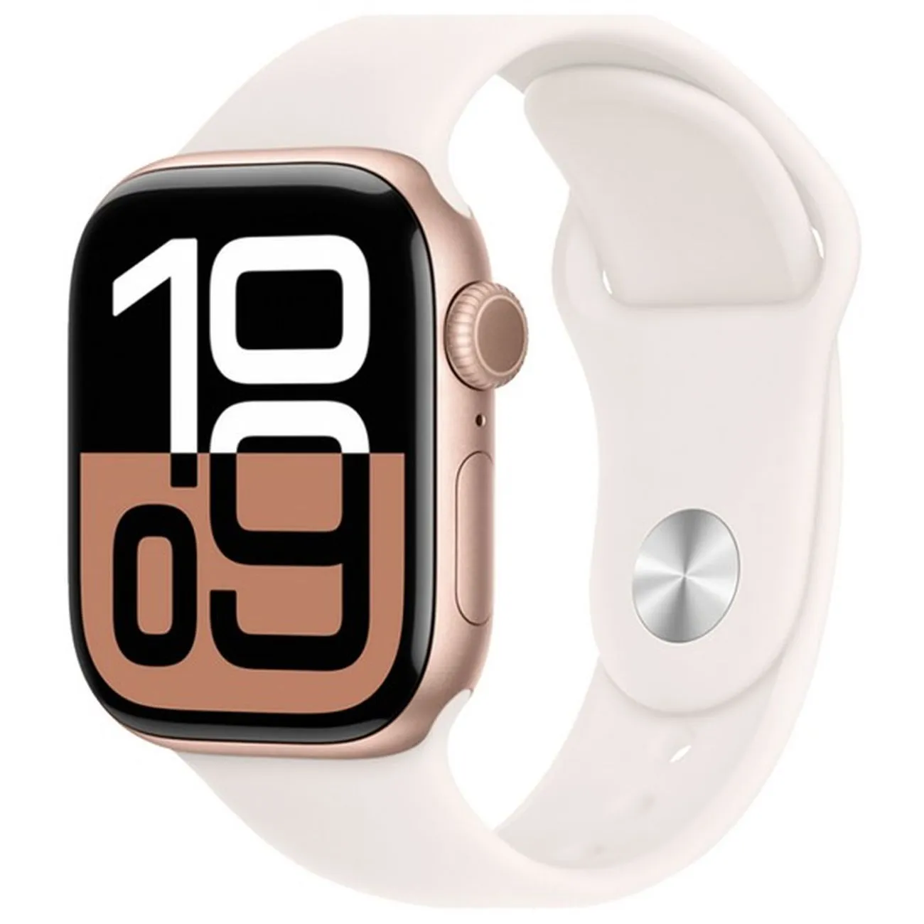 Смарт-часы Apple Watch Series 10 46mm Rose Gold Aluminum Case with Light Blush Sport Band, размер M/L