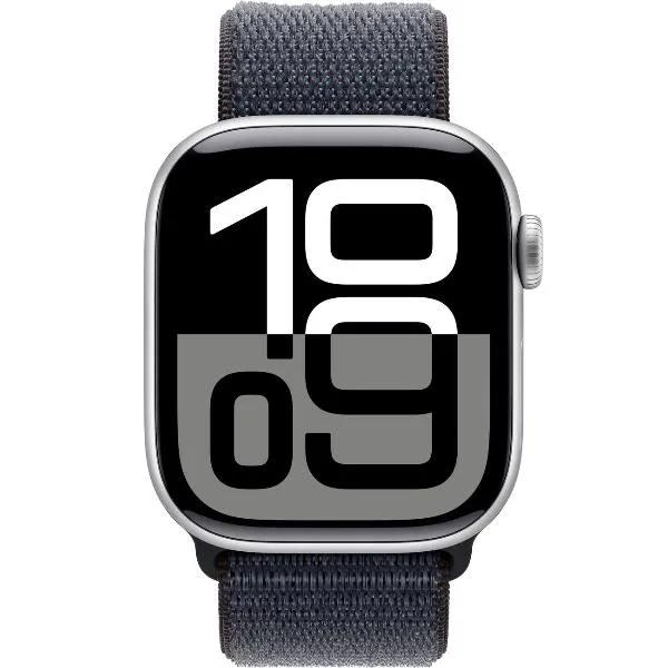 Смарт-часы Apple Watch Series 10 42mm Silver Aluminum Case with Ink Sport Loop, размер Regular