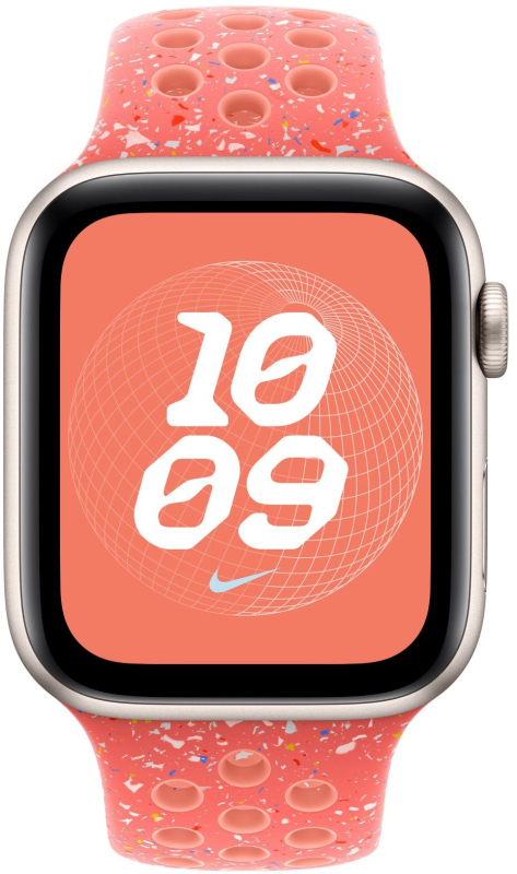 Ремешок Apple 46 мм Nike Sport Band, цвета «волшебная искра/нежная заря», размер M/L