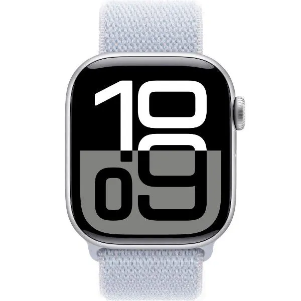 Смарт-часы Apple Watch Series 10 42mm Silver Aluminum Case with Blue Cloud Sport Loop, размер Regular