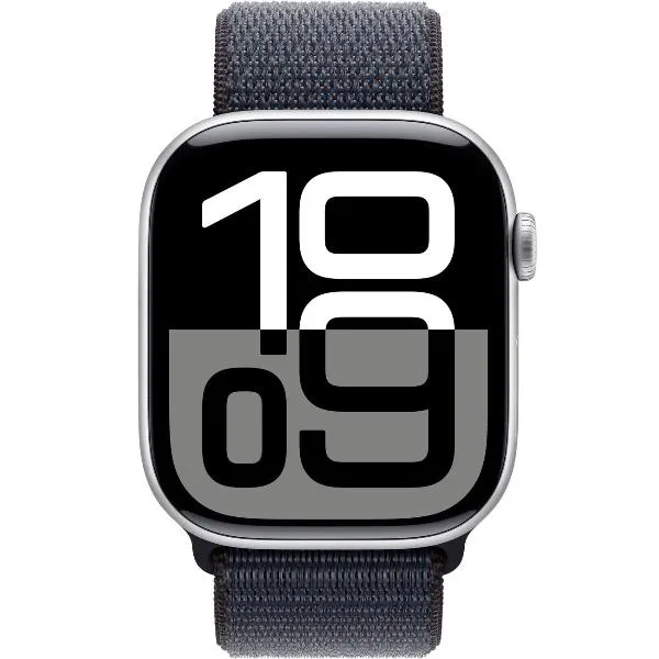 Смарт-часы Apple Watch Series 10 46mm Silver Aluminum Case with Ink Sport Loop, размер Regular