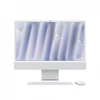 Apple iMac 24" Retina 4,5K (M4 8C CPU, 8C GPU, 2024), 16 ГБ, 256 ГБ SSD, серебристый MWUC3