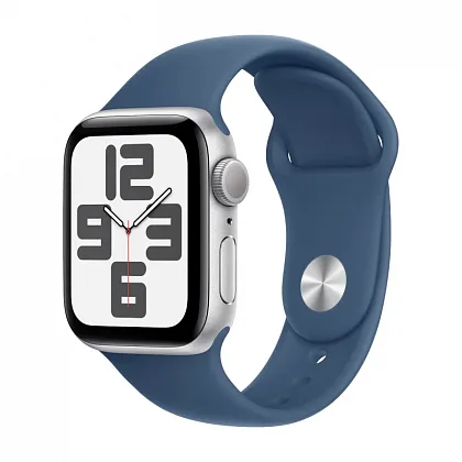 Apple Watch SE (2024) 40mm GPS Midnight Aluminium Case Midnight Sport Band (Темная ночь) S/M