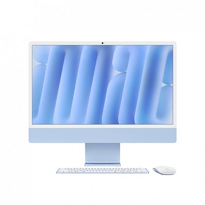 Apple iMac 24" Retina 4,5K (M4 10C CPU, 10C GPU, 2024), 16 ГБ, 512 ГБ SSD, голубой