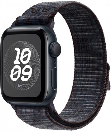 Ремешок Apple Nike Sport Loop 42 мм, черный/синий