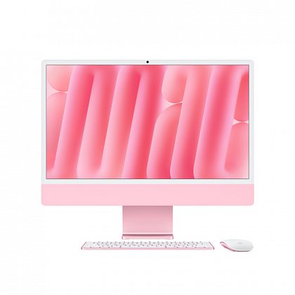 Apple iMac 24" Retina 4,5K (M4 10C CPU, 10C GPU, 2024), 16 ГБ, 512 ГБ SSD, розовый