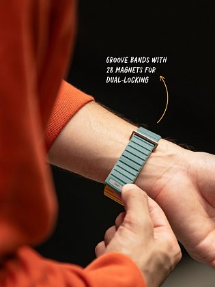 Ремешок Uniq Revix Evo для Apple Watch 38/41 мм, силикон, мятный/белый
