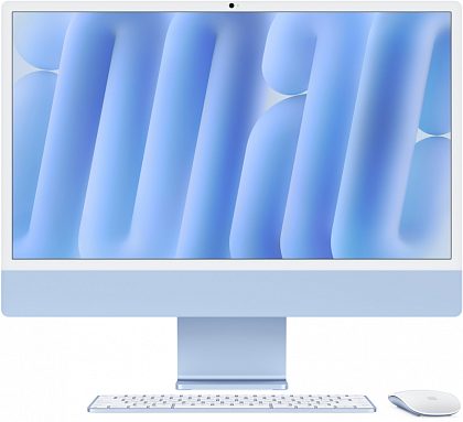 Apple iMac 24" Retina 4,5K (M4 10C CPU, 10C GPU, 2024), 24 ГБ, 1 ТБ SSD, голубой