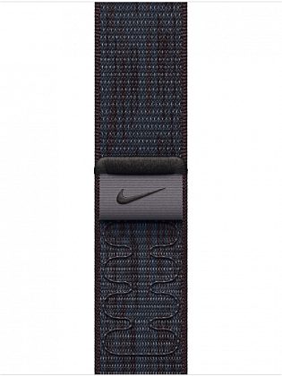 Ремешок Apple Nike Sport Loop 42 мм, черный/синий