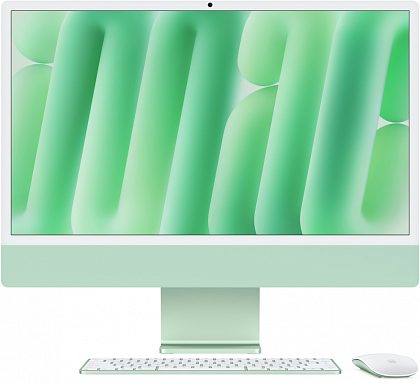 Apple iMac 24" Retina 4,5K (M4 10C CPU, 10C GPU, 2024), 24 ГБ, 1 ТБ SSD, зеленый