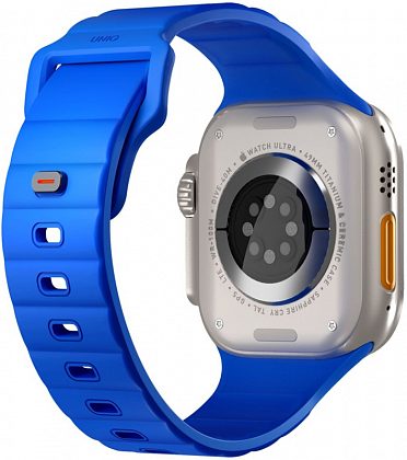 Ремешок Uniq Stride Rubber для Apple Watch 42/49 мм, силикон, синий
