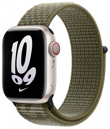 Спортивный ремешок Nike для Apple Watch 41 мм «зелёная секвойя»