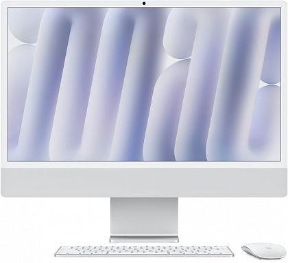 Apple iMac 24" Retina 4,5K (M4 8C CPU, 8C GPU, 2024), 16 ГБ, 256 ГБ SSD, серебристый MWUC3