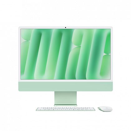 Apple iMac 24" Retina 4,5K (M4 10C CPU, 10C GPU, 2024), 16 ГБ, 512 ГБ SSD, зеленый
