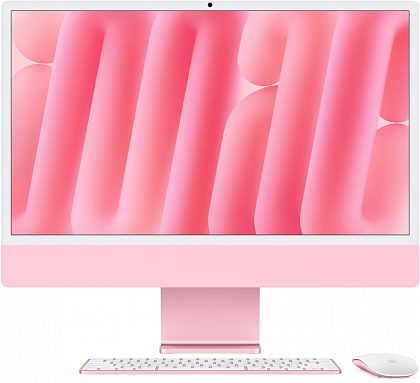 Apple iMac 24" Retina 4,5K (M4 10C CPU, 10C GPU, 2024), 16 ГБ, 512 ГБ SSD, розовый