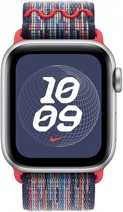 Ремешок Apple Nike Sport Loop 42 мм, синий/красный